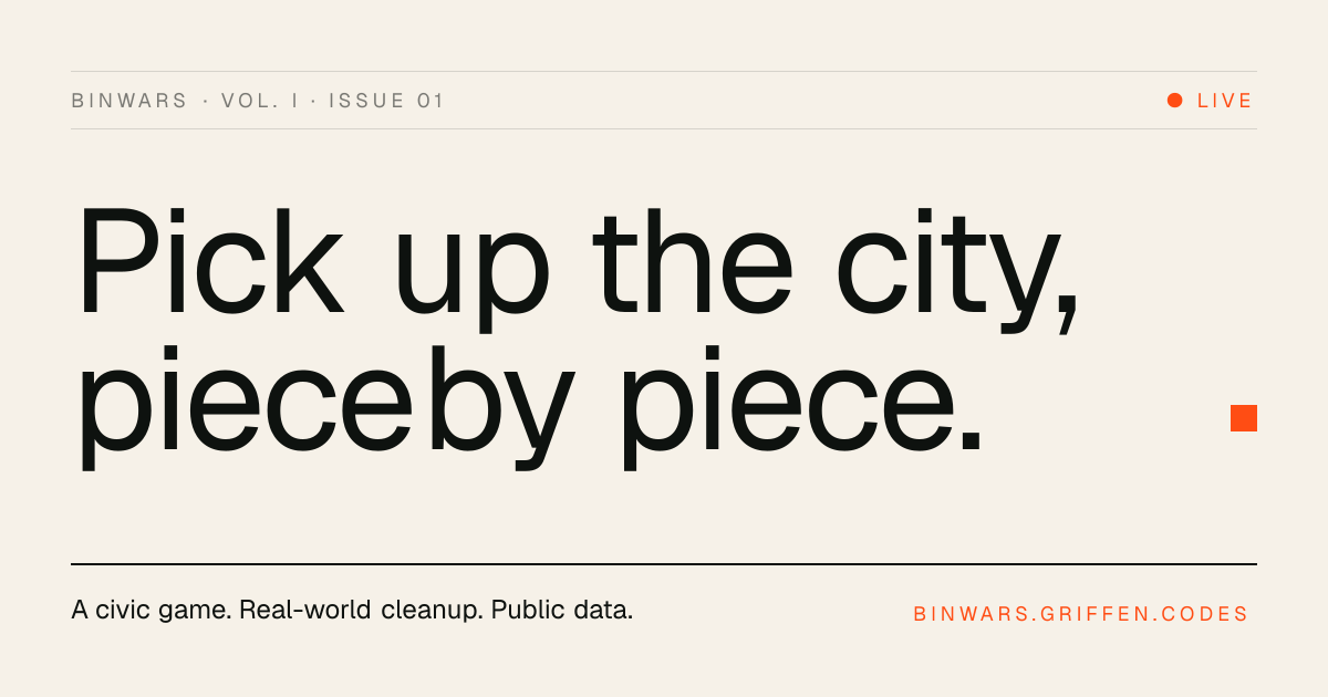 BinWars — Pick up the city, piece by piece.